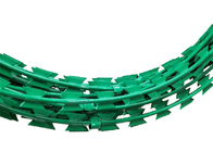 البلاستيكية الخضراء المغلفة 2.5 مم الشائكة الأسلاك الشائكة المبارزة الأمن