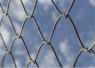 الأمن شبكة حديقة الحيوان الفولاذ المقاوم للصدأ ، عالية الشد الحيوان كابل شبكة المبارزة