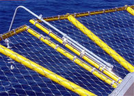 عالية القوة وقاء من الريح شبكة صافي البحرية منصة سياج 316 الفولاذ المقاوم للصدأ الأسلاك