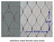 فيروليد نوع الفولاذ المقاوم للصدأ شبكة حبل للسلامة ، المعاوضة حبل الأسلاك