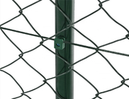 2m ارتفاع PVC مغلفة بالماس سلسلة وصلة السياج الاستخدام المزارع
