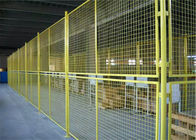 نوع الإطار حفزت شبكة أسلاك السياج 2.2 متر ارتفاع أصفر / أخضر اللون