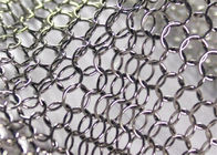 الفولاذ المقاوم للصدأ سلسلة حلقة البريد الستار الزخرفية شبكة حلقة معدنية