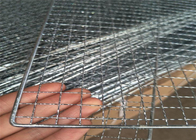طبقة واحدة للشواء الفولاذ المقاوم للصدأ معقوص شبكة سلكية حفرة مربعة الشكل مستطيل الشكل