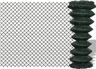 3.5mm 6 Ft X 50 Ft سلسلة ربط السور حماية الحيوان الأخضر بولي كلوريد الفينيل مغلفة