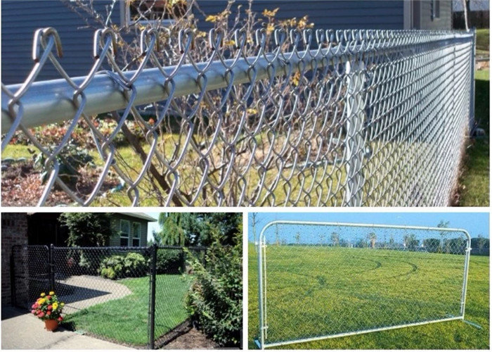 استخدام المراعي شبكة أسلاك السياج / سلسلة ربط السور الأخضر البلاستيكية المغلفة 1.2 متر الطول