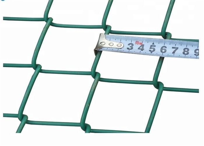 الأخضر المغلفة بولي كلوريد الفينيل سلسلة ربط المبارزة 60x60mm هول الماس شبكة