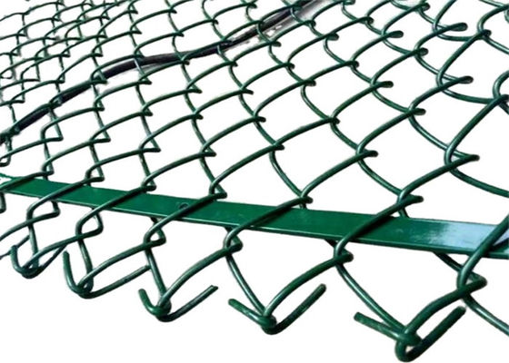 60 مم 80 مم حجم ثقب صغير سلسلة ربط السور الماس شبكة سلكية لملاعب التنس
